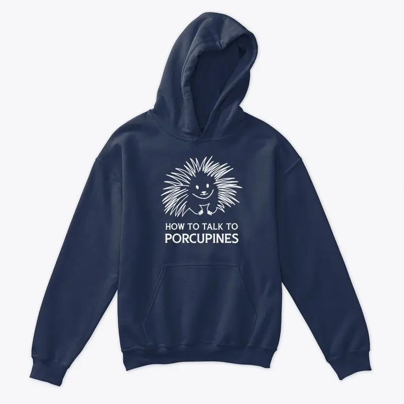 Porcupine hooded sweatshirt (dark)